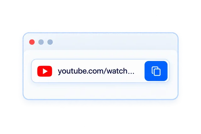 Passo 1: Colar URL do vídeo